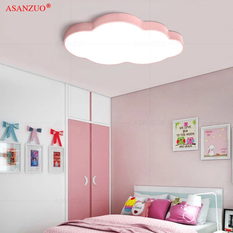 Afralia™ Cloud LED Kids Ceiling Light - Cartoon Bedroom Chandelier for Amusement Parks & Schools