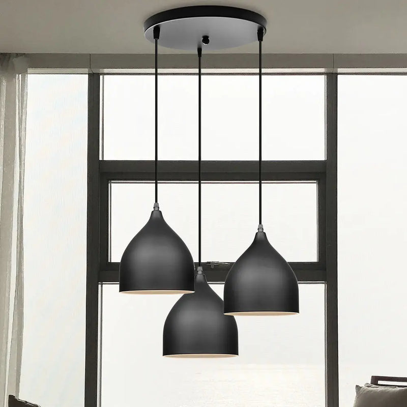 Afralia™ Aluminum LED Pendant Light for Kitchen Bedroom Living Room - Modern Nordic Design