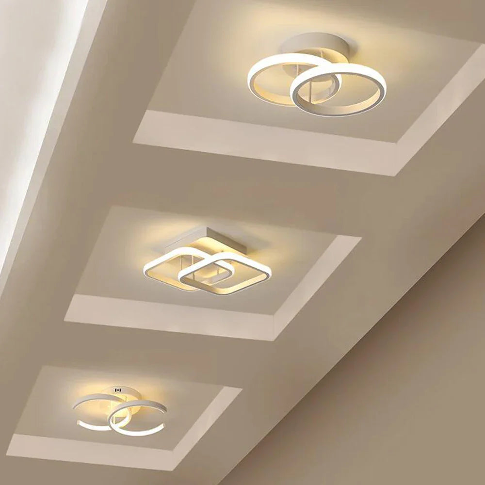 Afralia™ Modern LED Ceiling Lamp for Indoor Lighting Minimalist Chandelier