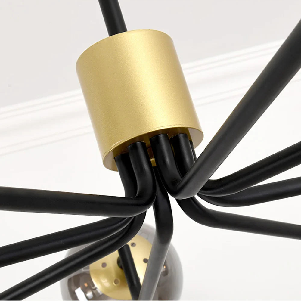 Afralia™ Nordic LED Bubble Chandelier with 6 Edison Lights