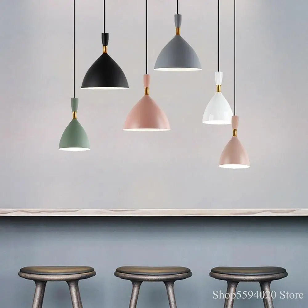 Nordic Makaron Chandelier | Modern Simple Creative Hanging Lamp by Afralia™