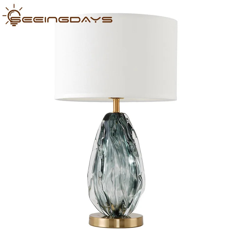 Afralia™ Crystal Table Lamp: Elegant Bedroom and Living Room Night Light