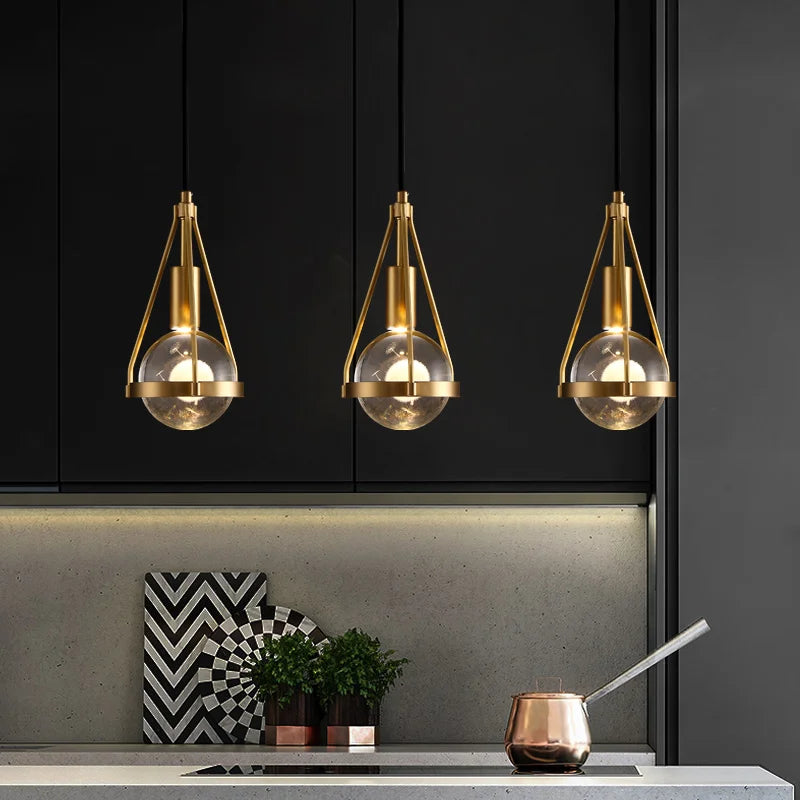 Afralia™ Crystal Ball Pendant Lights - Nordic Modern Design for Home Lighting