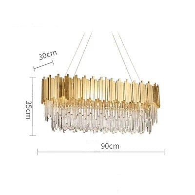 Afralia™ Modern Crystal Chandelier Lighting for Dinning Room