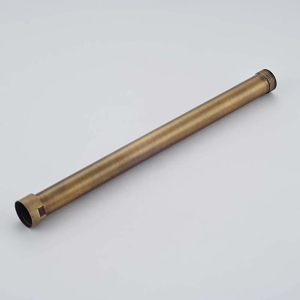 Afralia™ Brass Black Bathroom Faucet 30cm Extension Tube for Heightening