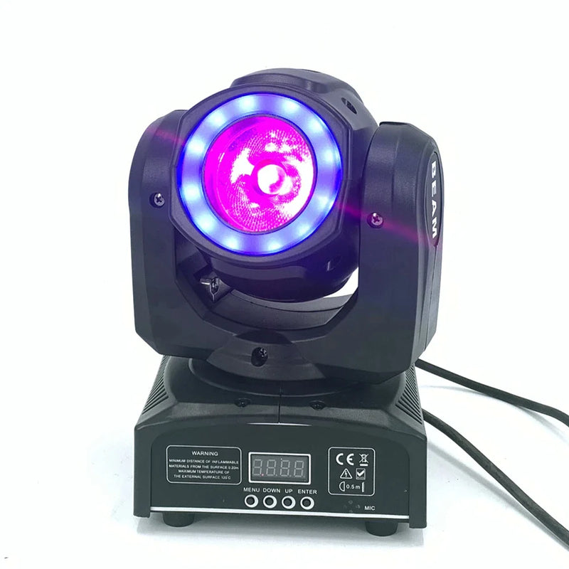 Afralia™ Mini Moving Head Beam Stage LED Light | 60W RGB Strobe Spot Light