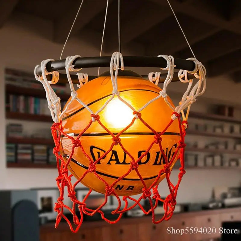 Afralia™ Basketball Pendant Lights Hanging Lamp Home Deco Bar Cafe Shop Living Room Bedroom Kitchen