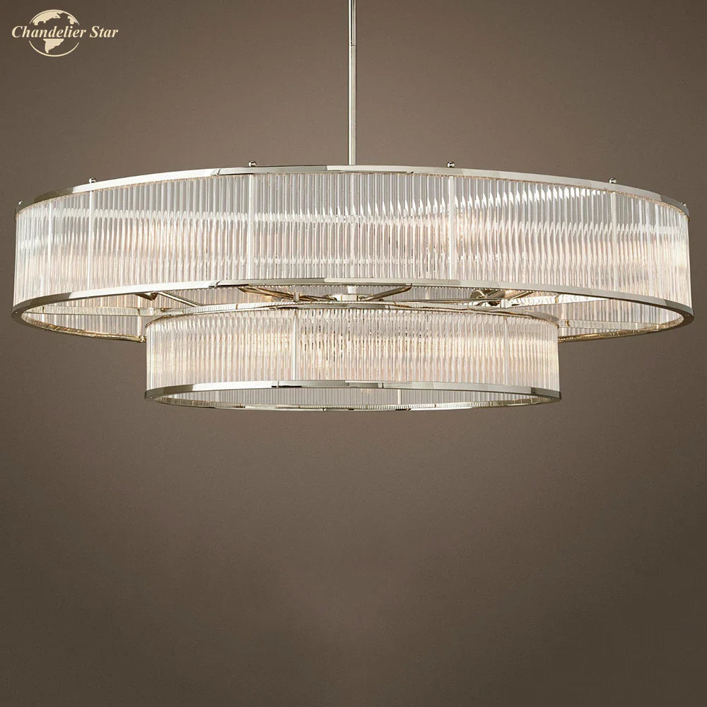 Afralia™ Glass Chandeliers: Elegant LED Pendant Hanging Lights for Home, Hotel, and Restaurant