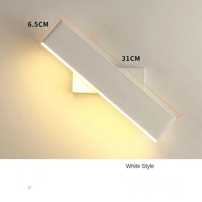 Afralia™ 360 Degree Rotate Wall Lamp for Bedroom Hotel Bedside Sconce Reading Light