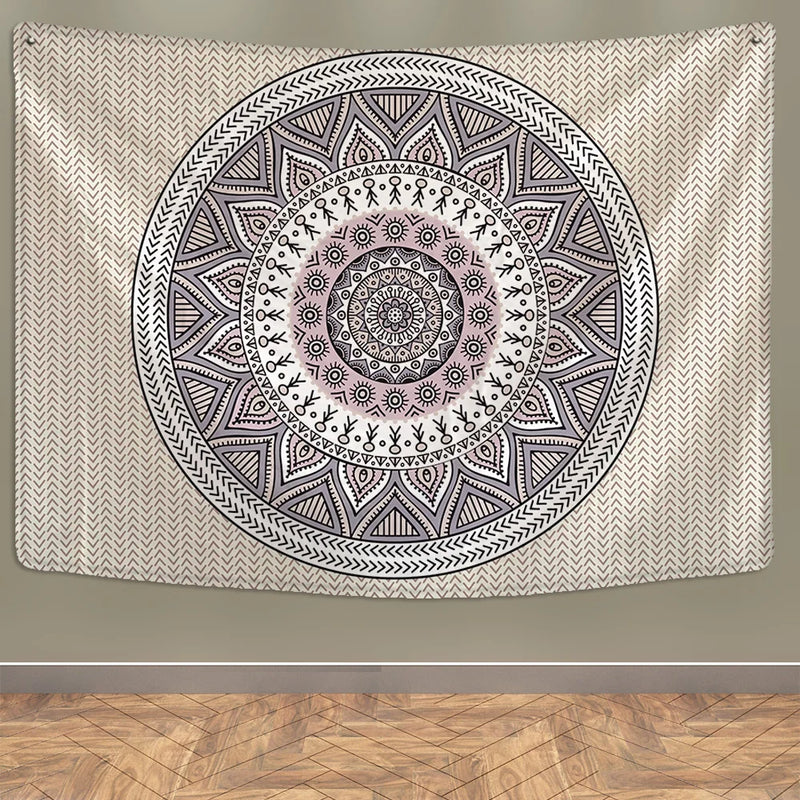 Afralia™ Indian Mandala Tapestry Wall Hanging Beach Shawl Mat Blanket Bohe Tapestries