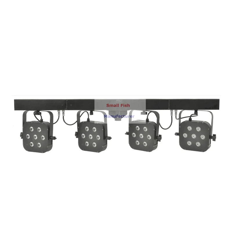 Afralia™ 7X40W RGBW LED Par Kit with Stand - High Quality Professional DJ Equipment