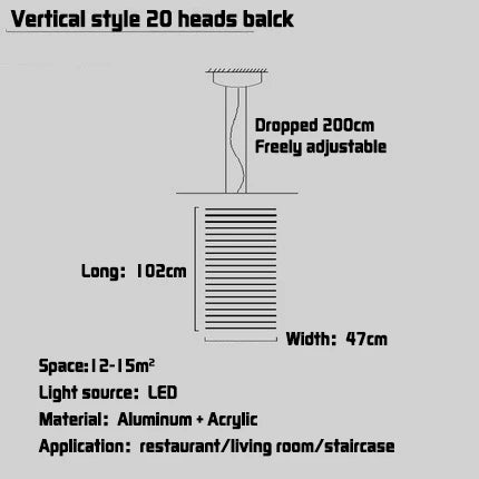 Afralia™ LED Fishbone Pendant Chandelier for Modern Nordic Decor