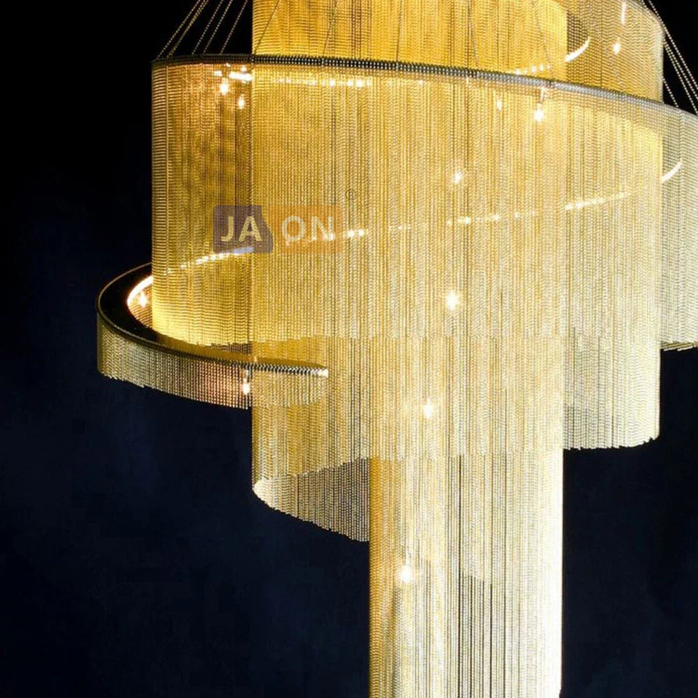 Afralia™ Chain Chandelier Lighting Suspension for Staircase