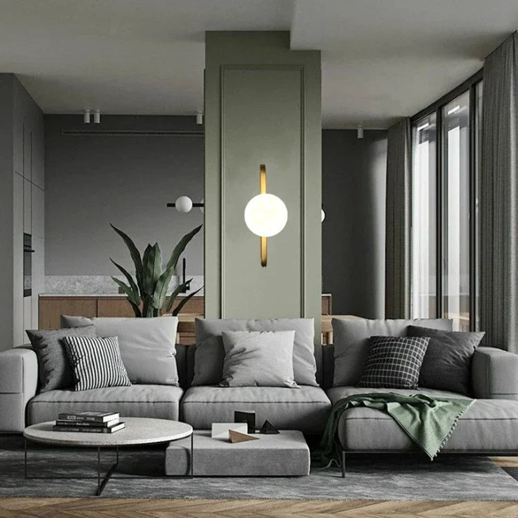 Afralia™ Nordic LED Ball Wall Lamp for Bedroom Living Room Decoration