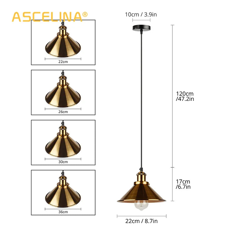 Afralia™ Retro Industrial Iron Chandeliers for Kitchen Bedroom Restaurant Home - Black/Gold 3 Heads