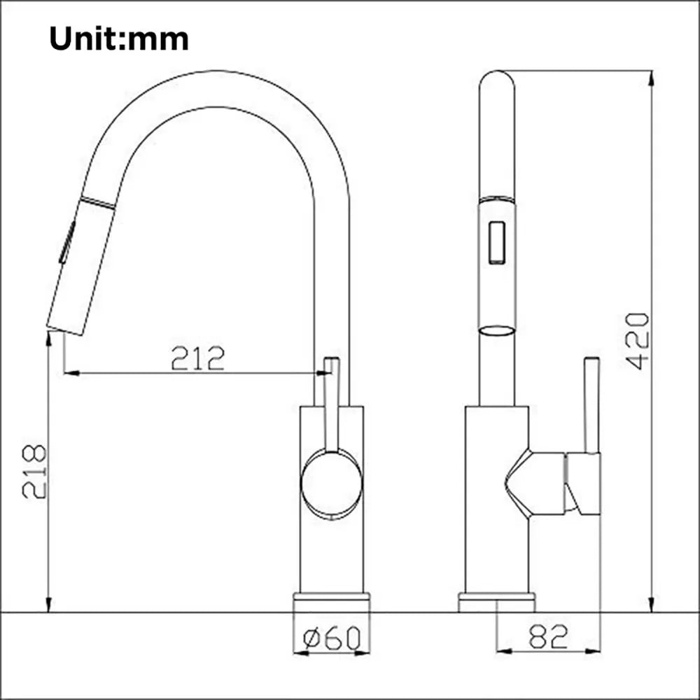 Afralia™ Brushed Gold Smart Touch Kitchen Faucet Dual Outlet Water Modes