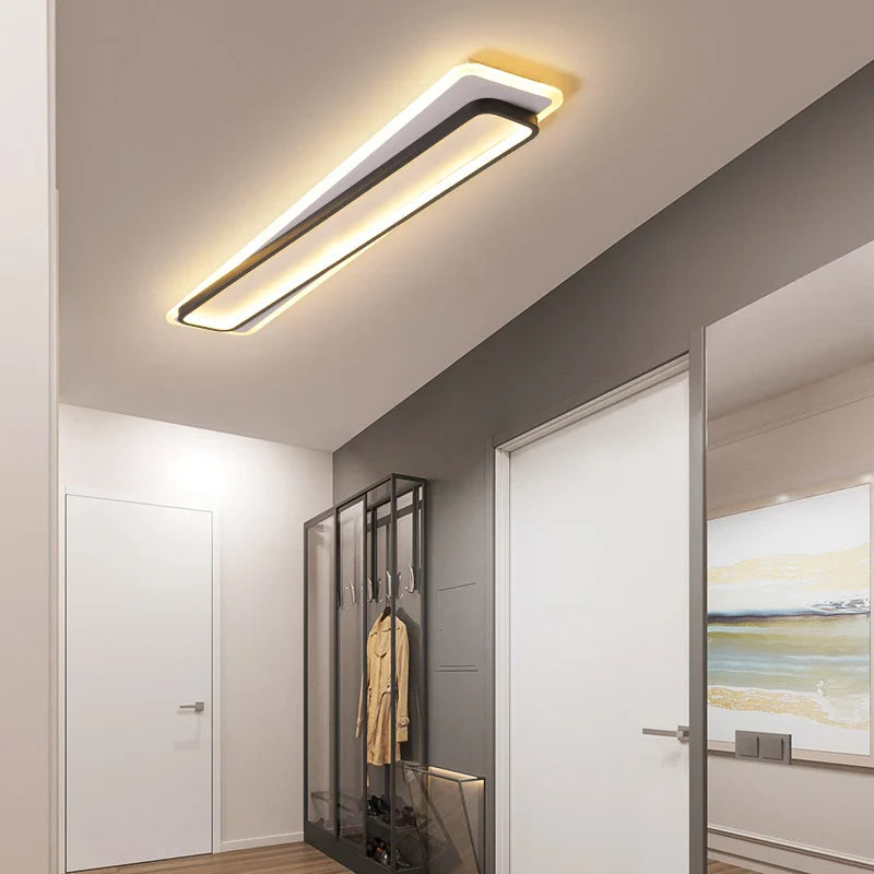 Afralia™ Slim Strip LED Ceiling Light for Entryway, Corridor, and Study