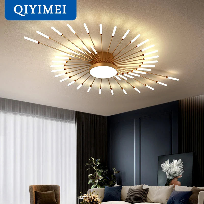 Afralia™ LED Acrylic Ceiling Light Fixture for Bedroom Hall Living Room Kids, Modern Luster