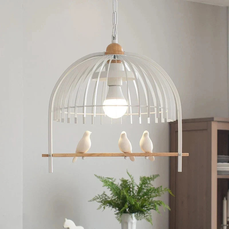 Afralia™ Nordic Bird Cage Chandelier for Indoor Dining Room Kitchen Decor