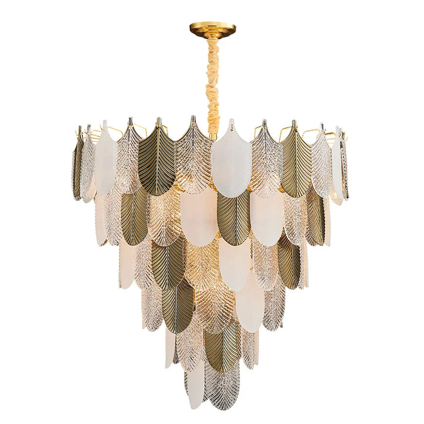 Afralia™ Stainless Steel Art Deco Chandelier Lighting for Dinning Room
