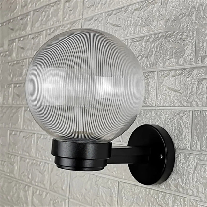 Afralia™ Globe Shade Wall Lantern for Entryway Porch Patio, E27 Base Socket