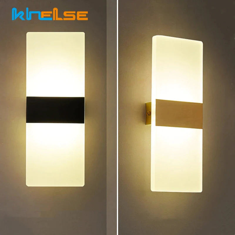 Afralia™ Modern Mini LED Acrylic Wall Lamp for Home Decor and Lighting Fixtures