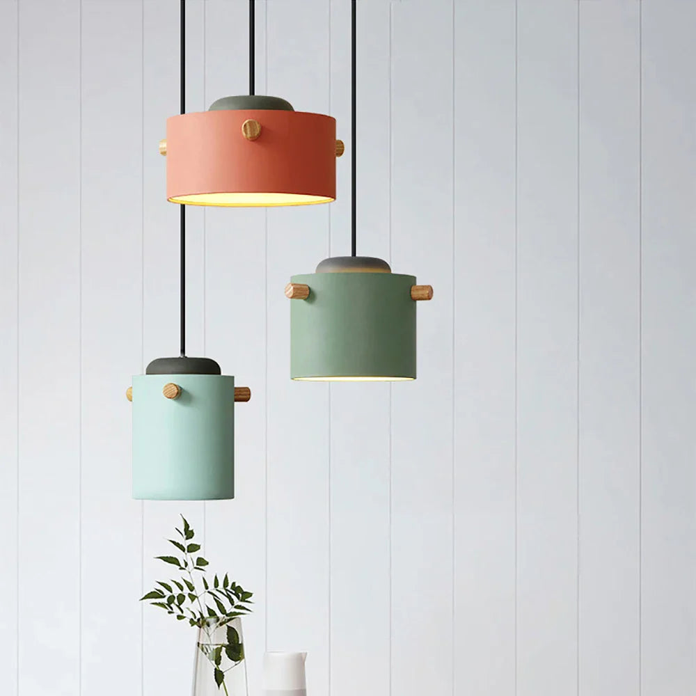 Afralia™ Colorful LED Pendant Lights for Living & Dining Rooms