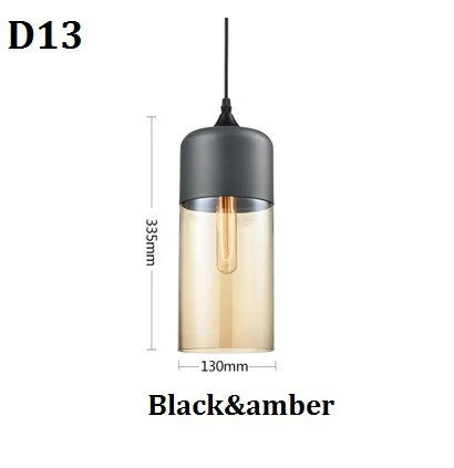 Afralia™ Nordic Modern LED Pendant Lights Wood Color Glass Hanging Lamp