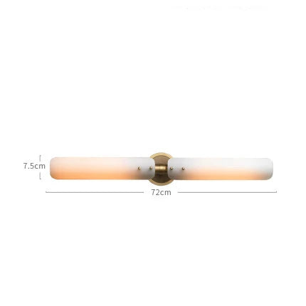 Afralia™ Copper Gold White LED Wall Sconce for Bedroom