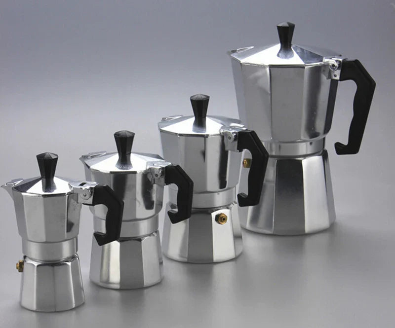 Afralia™ Moka Coffee Pot Aluminum Maker Durable Expresso Percolator 50-600ml