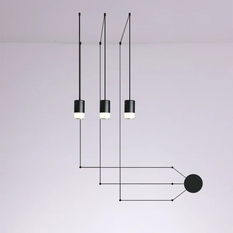 Afralia™ Spider LED Linear Pendant Chandelier - Modern Home Decor Lighting