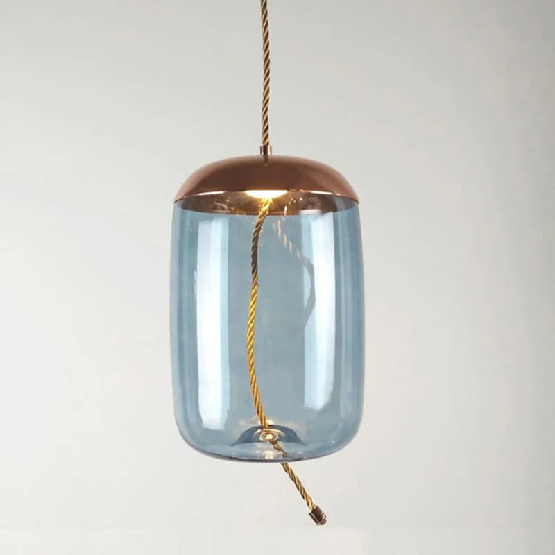 Nordic Glass Pendant Lights by Afralia™ - Scandinavian Design for Modern Industrial Decor