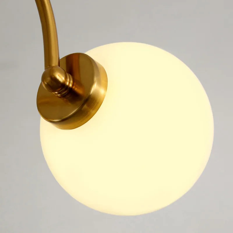 Afralia™ Glass Ball Chandelier: Luxury Nordic Living Room Lighting in Gold/Chrome