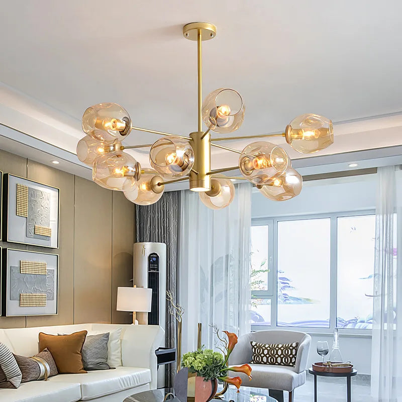 Afralia™ Iron Ball Chandeliers: Modern Design for Home Décor and Indoor Lighting