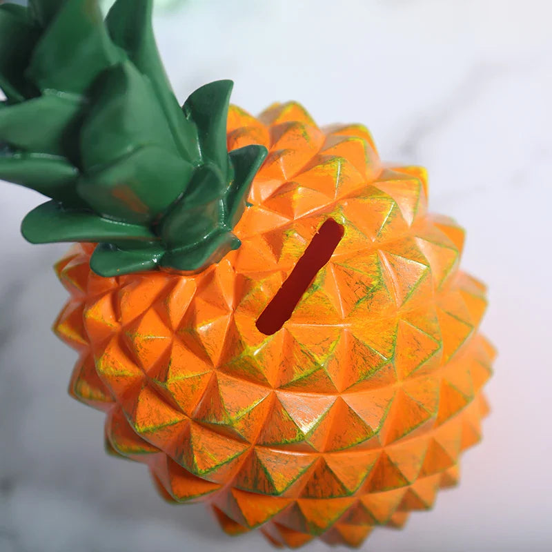 Afralia™ Pineapple Piggy Bank Miniature Figurine Money Box Home Decor