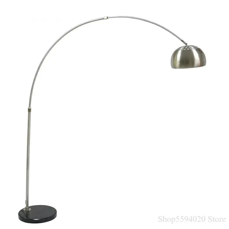 Afralia™ Stainless Steel LED Floor Lamp for Living Room, Bedroom, and Study