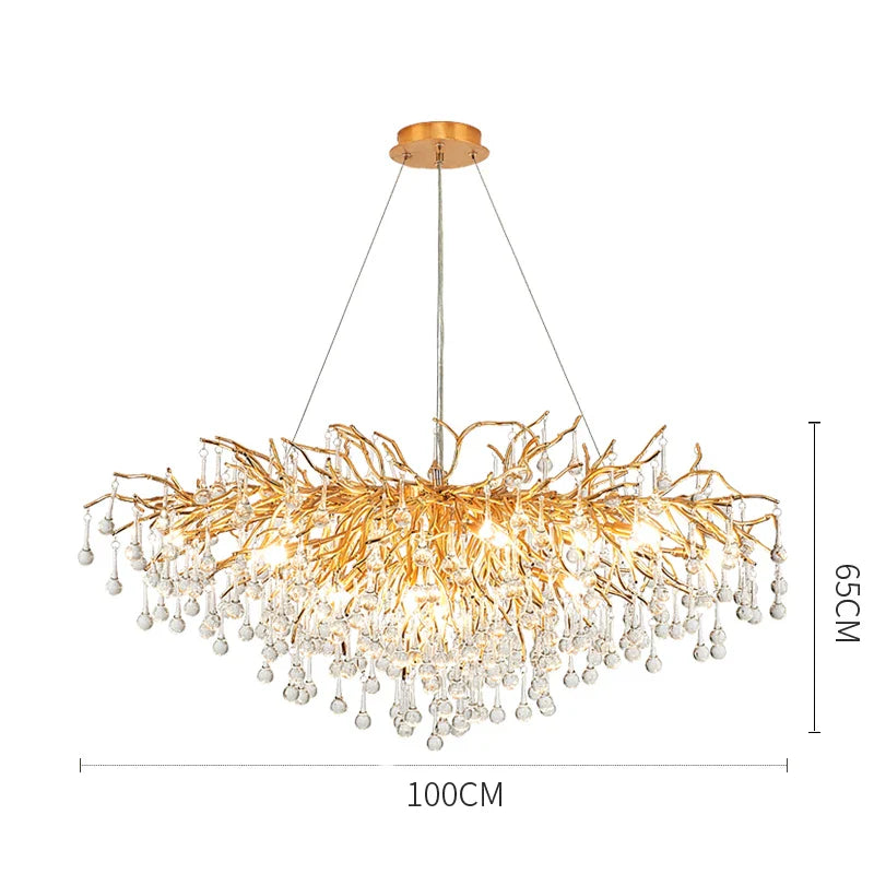 Afralia™ Crystal LED Ceiling Chandelier for Modern Luxury Decor