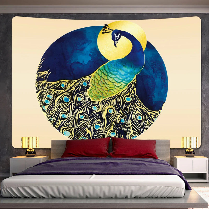 Afralia™ Abstract Animal Tapestry Wall Hanging for Home Décor and Bohemian Style