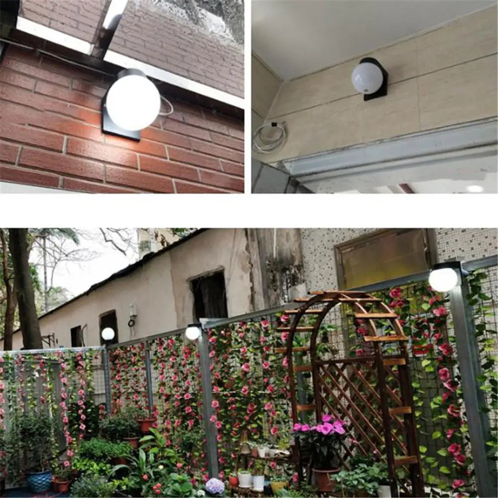 Afralia™ Vintage Acrylic Outdoor Wall Lamp for Garden and Balcony