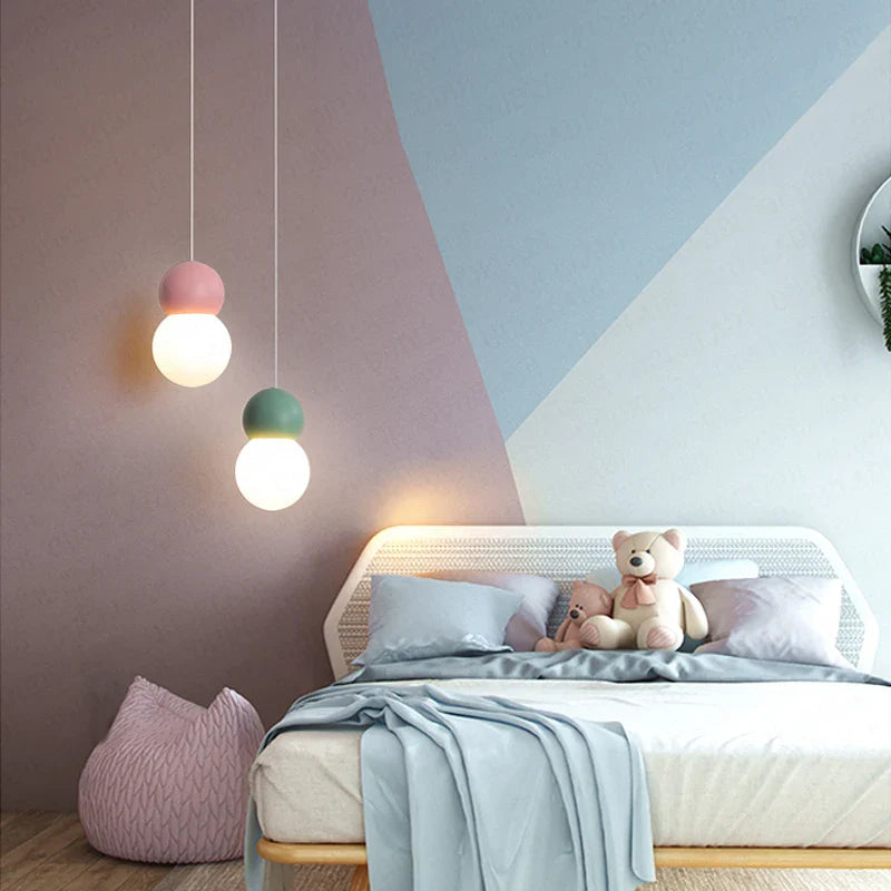 Afralia™ Nordic Glass Pendant Lamp for Home Indoor Decor