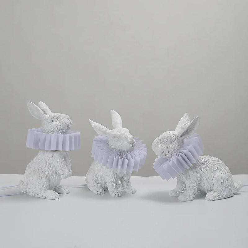 Nordic Rabbit Scarf Table Lamp by Afralia™: Modern LED Living Room Bedroom Decor