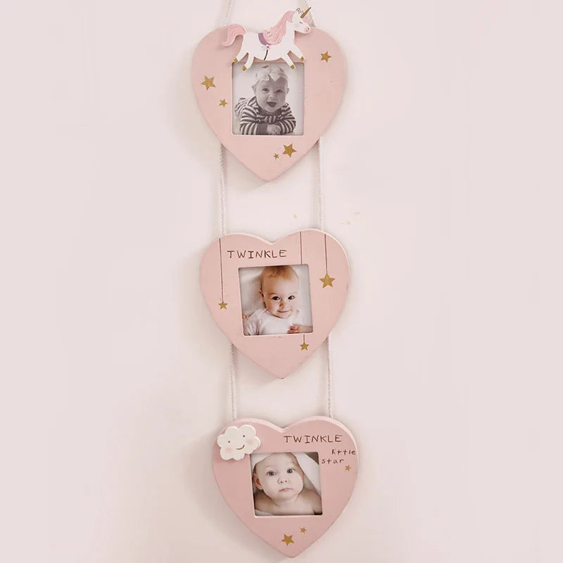 Nordic Wooden Photo Frames - Afralia™ Kids Room Decor