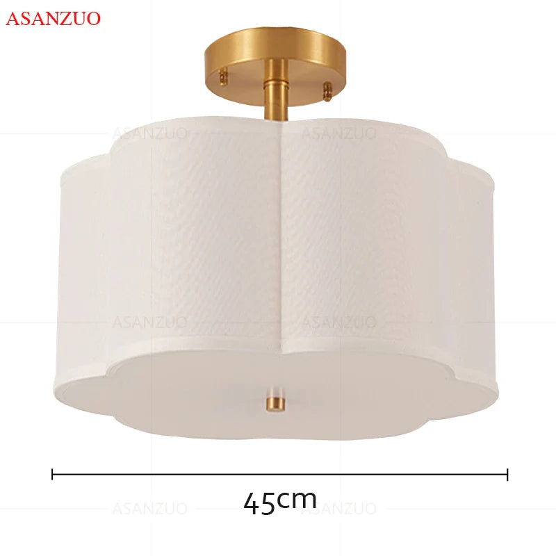 Afralia™ Copper Acrylic Ceiling Lights Modern Living Room Decor Bedroom Lamps