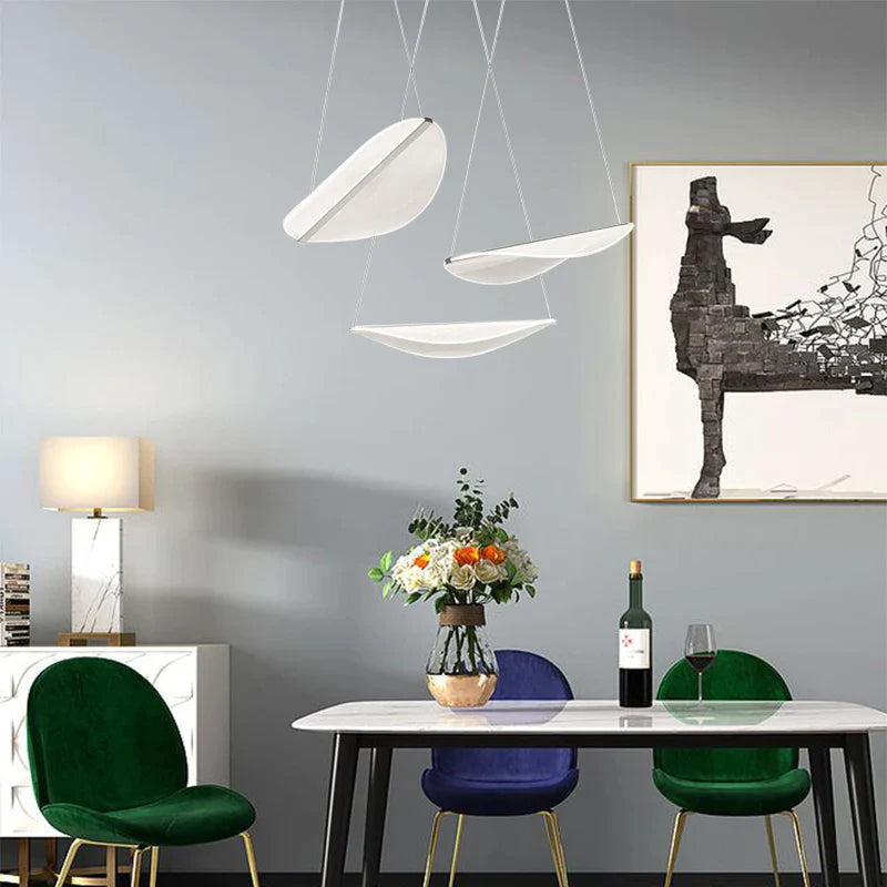 Afralia™ Acrylic Leaf Pendant Lights for Living and Dining Room