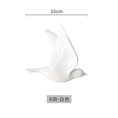 Afralia™ Golden Bird Wall Hanging Modern Decor Pigeon Accessory