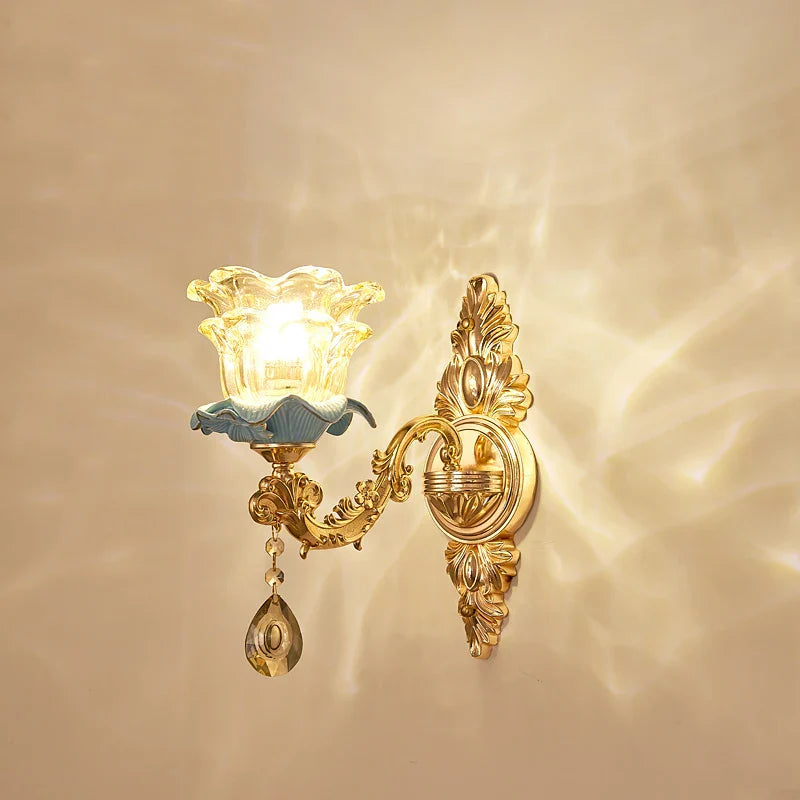 Afralia™ Retro Ceramic Chandelier for Living Room Bedroom Villa Duplex Floor