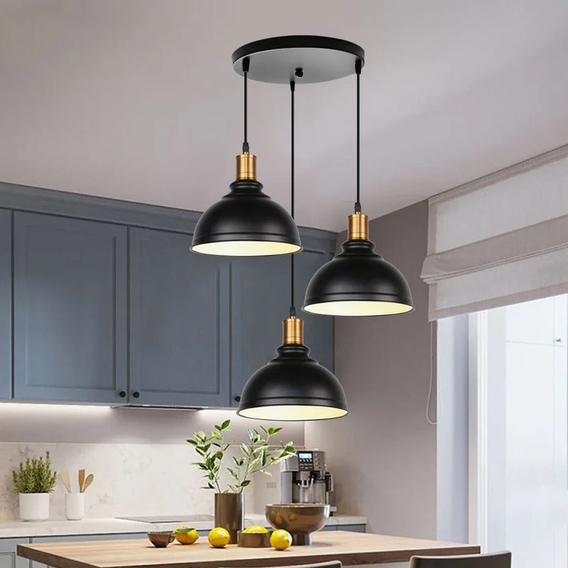 Afralia™ Vintage Industrial Pendant Lamp for Home Kitchen Living Room Decor