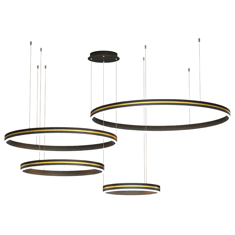 Afralia™ Modern Circle Pendant Chandelier for Living Room, Kitchen, and Loft