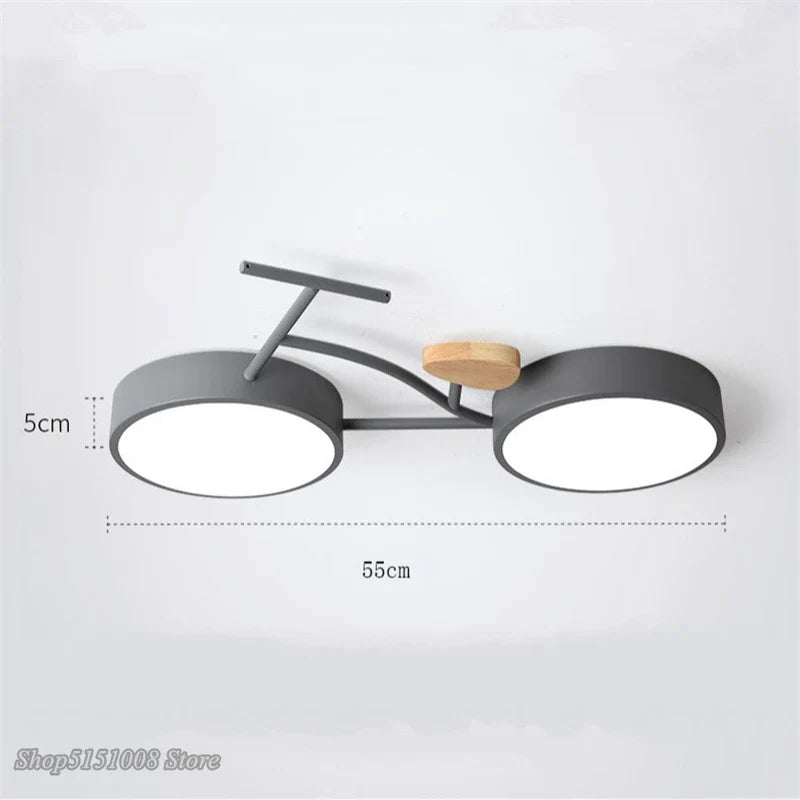 Afralia™ Kids LED Ceiling Lamp 3 Color Temperature, Nordic Design for Children's Room