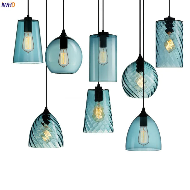 Afralia™ Glass LED Pendant Lamp: Modern Nordic Style Hanging Light for Home, Cafe, or Bar